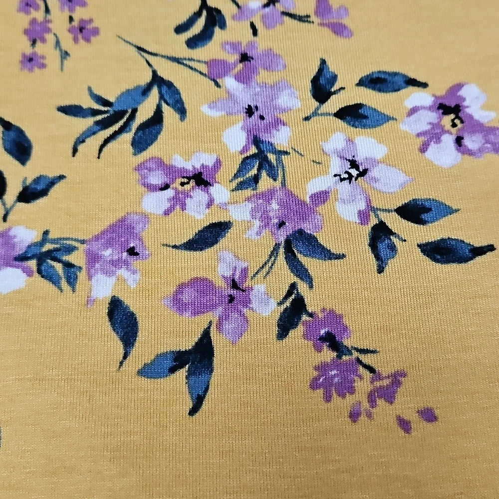 Torrid Floral Ruffle Tank Top V-Neck NEW 1X Torrid Size 1 Yellow - Picture 11 of 11